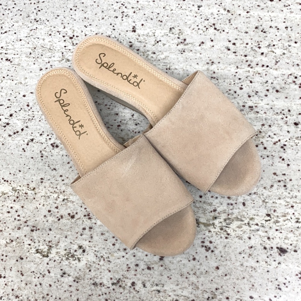 NWOT SPLENDID LANA PLATFORM SLIDE SANDAL SZ 7M RET